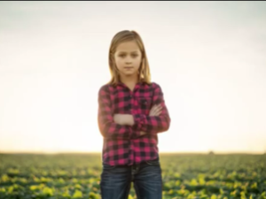 From Dodge's "God Made A Farmer" commercial: this still is me, my daughter, my sister, my niece and every other girl who finds that moment when she knows that the world is at her fingertips if she works twice as smart and twice as hard.  Girl Power!