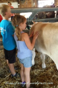 A final scratch, hug and whisper in the ear, my farm boy and farm princess say fare-well. 