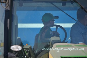 Ethan in Tractor
