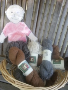 Figure 12. This yarn was made from our alpacas.